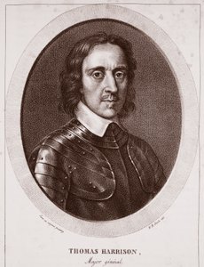 Major General Thomas Harrison, atribuído a NH Jacob, gravado por de Langlume de English School