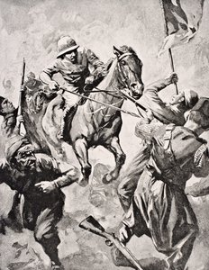Major George Godfrey Massy Wheeler, de &39;The War Illustrated Album deLuxe&39;, publicado em Londres, 1916 de English School