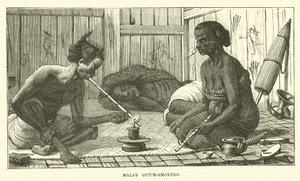Malay Opium-fumantes de English School