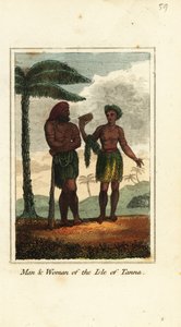 Homem e mulher da Ilha de Tanna, Vanuatu de English School