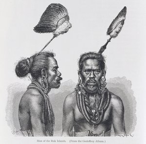Homem das Ilhas Ruk, de &39;The History of Mankind&39;, Vol. 1, do Prof. Friedrich Ratzel, 1896 de English School