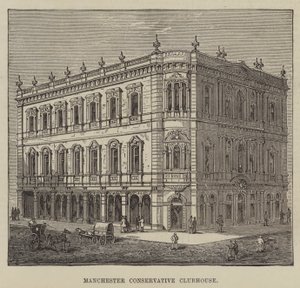 Manchester Conservative Clubhouse (gravura) de English School