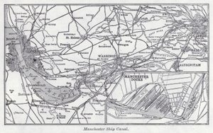 Manchester Ship Canal (litho) de English School
