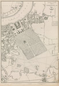 Mapa de Greenwich e arredores, Londres