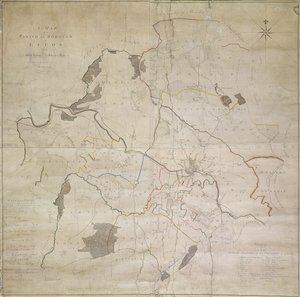 Mapa de Leeds, levantado por John Tuke de English School