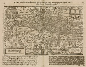 Mapa, de, londres