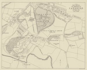 Mapa para ilustrar A Batalha de Langside de English School