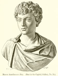 Marcus Aurelius como um menino. (Busto no Capitólio, Galeria, nº 70)