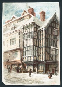 Cabeça de Mardol, Shrewsbury, cartão de Natal de English School
