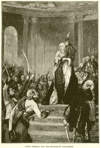 Maria Theresa e o parlamento húngaro de English School