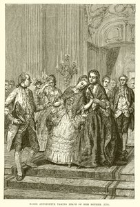 Marie Antoinette despedindo-se da mãe de English School