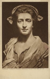 Marie Tussaud, artista e escultora de cera francesa (litografia) de English School