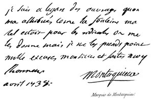 Marquês de Montesquieu de English School