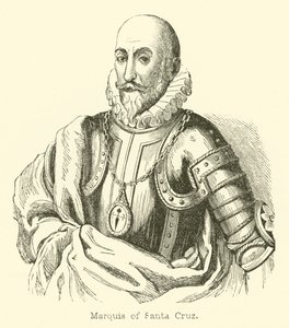 Marquis of Santa Cruz (engraving) de English School