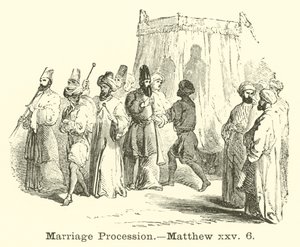 Procissão de casamento, Mateus, xxv, 6 de English School
