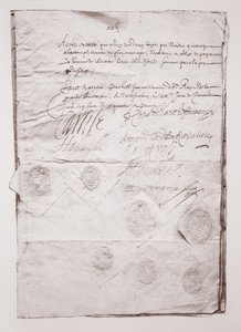Contrato de casamento de Charles I de English School