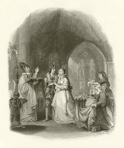 Casamento de Henrique VII com Elizabeth de York de English School