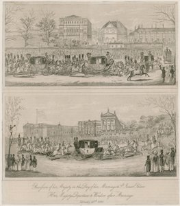 Casamento da Rainha Vitória e Príncipe Albert, 10 de fevereiro de 1840 de English School