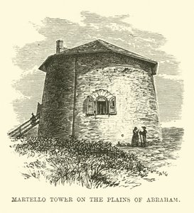 Martello Tower nas planícies de Abraão de English School