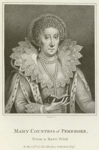 Maria, Condessa de Pembroke (gravura) de English School