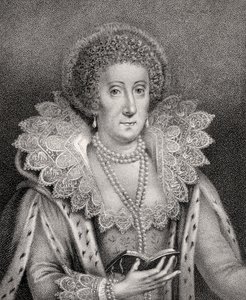 Mary Herbert, ilustração de &39;Um catálogo de autores reais e nobres, Volume II&39;, publicado em 1806 de English School