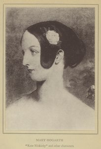 Mary Hogarth, Kate Nickleby e outras personagens (litografia) de English School