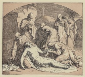 Maria junto ao Sepulcro (gravura) de English School