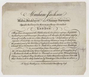 Mason, Abraham Jackson, cartão comercial de English School
