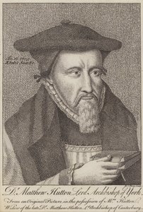 Matthew Hutton, arcebispo de York (gravura) de English School