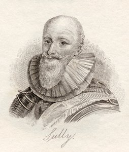 Maximilien de Bethune, duque de Sully, de &39;Crabb&39;s Historical Dictionary&39;, publicado em 1825 de English School