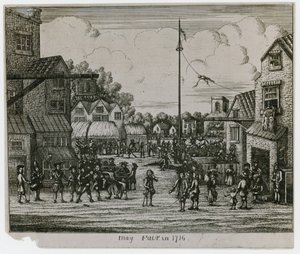 Feira de Maio em 1716 de English School