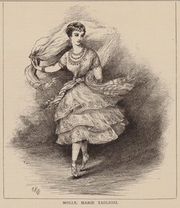 Mdlle Marie Taglioni (gravura) de English School
