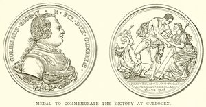 Medalha para comemorar a vitória em Culloden