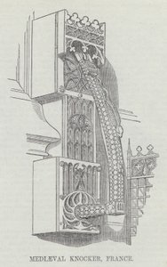 Mediaeval Knocker, França (gravura) de English School