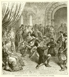 Passatempo Medieval - Minstrels, Jugglers e Dwarf de English School