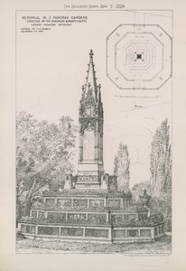 Memorial em St Pancras Gardens de English School
