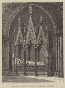 Memorial ao Bispo Lonsdale na Catedral de Lichfield (gravura) de English School