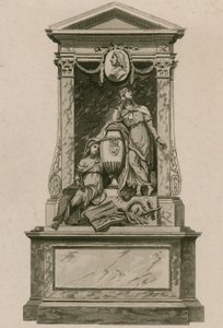 Memorial, para, william, Pulteney, conde banho, abadia westminster, londres de English School