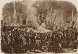 Festival Mendelssohn, a procissão das tochas, 1860 de English School