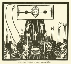 O mercúrio é um cortesão no pelourinho, 1645 de English School