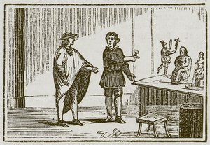 Mercúrio e o Trinchador (gravura) de English School