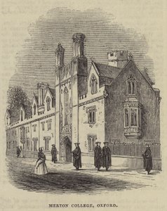 Merton College, Oxford (gravura) de English School
