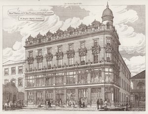 As Novas Instalações da Howell and Co, erigidas em Cardiff (gravura) de English School