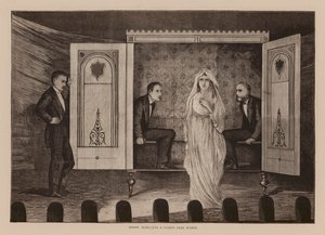 Messrs, Maskelyne and Cookes Dark Seance (gravura) de English School