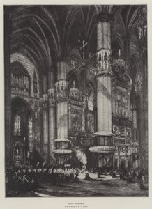 Catedral de Milão (Litho) de English School