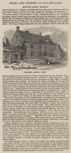 Minster Abbey, Kent (gravura) de English School