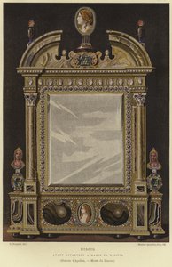 Espelho que pertencia a Marie de Medici, rainha da França de English School