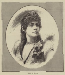 Miss C E Daniels (gravura) de English School