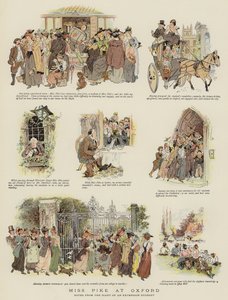 Miss Pike em Oxford (cor litho) de English School