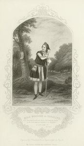 Miss Woolgar como Rosalind, como você gosta, ato III, cena ii de English School